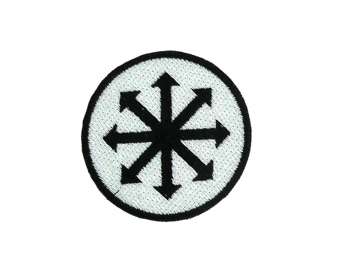 Patch ecusson embroidery wall lamp thermosticker chaos symbol star chaosphere