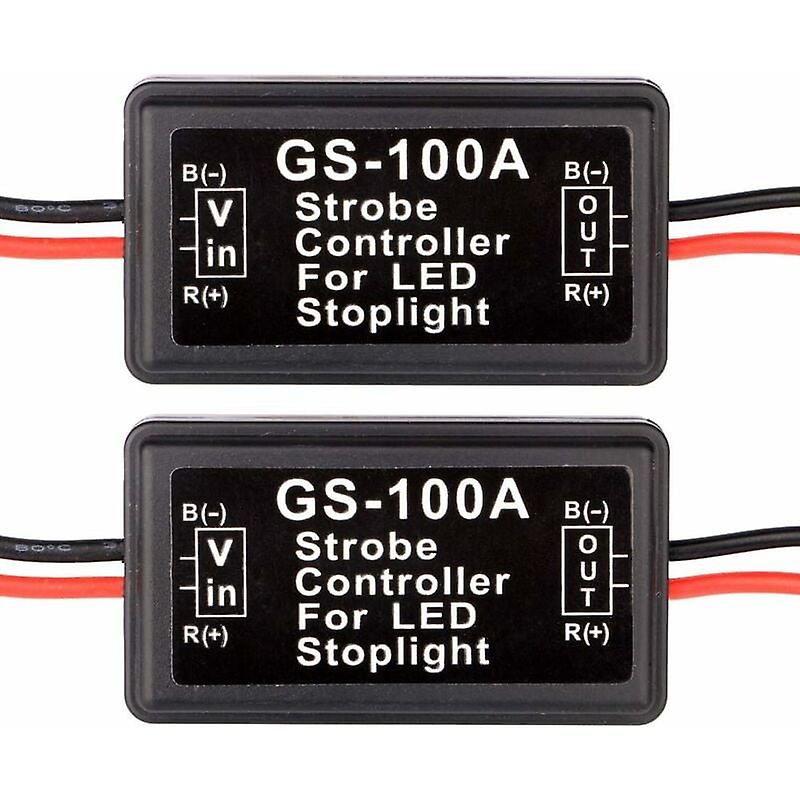 2 st Led Flash Strobe Controller Bromsljus Blinkers Bromsljus Stroboskopmodul För Motorcyklar Bilar Lastbilar (Endast För Led)