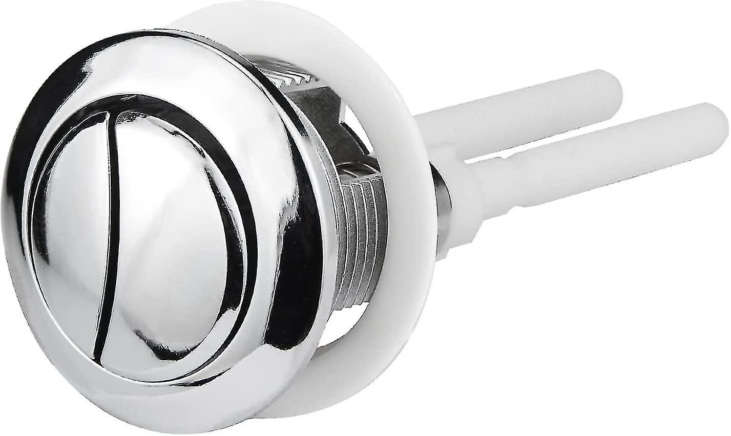WC Druckknopf Spülung Ersatz, Dual WC Flush Button Runde Kopf WC Flush Button Ersatz Zubehör für Badezimmer WC Wassertank