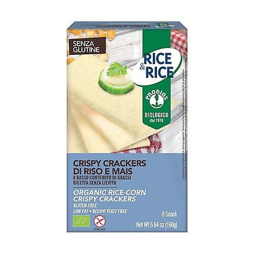 Rice and corn crispy crackers 8 units
