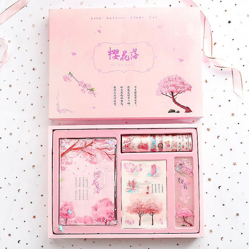 Cute Creative Cherry Blossom Hand Ledger Gift Box Set