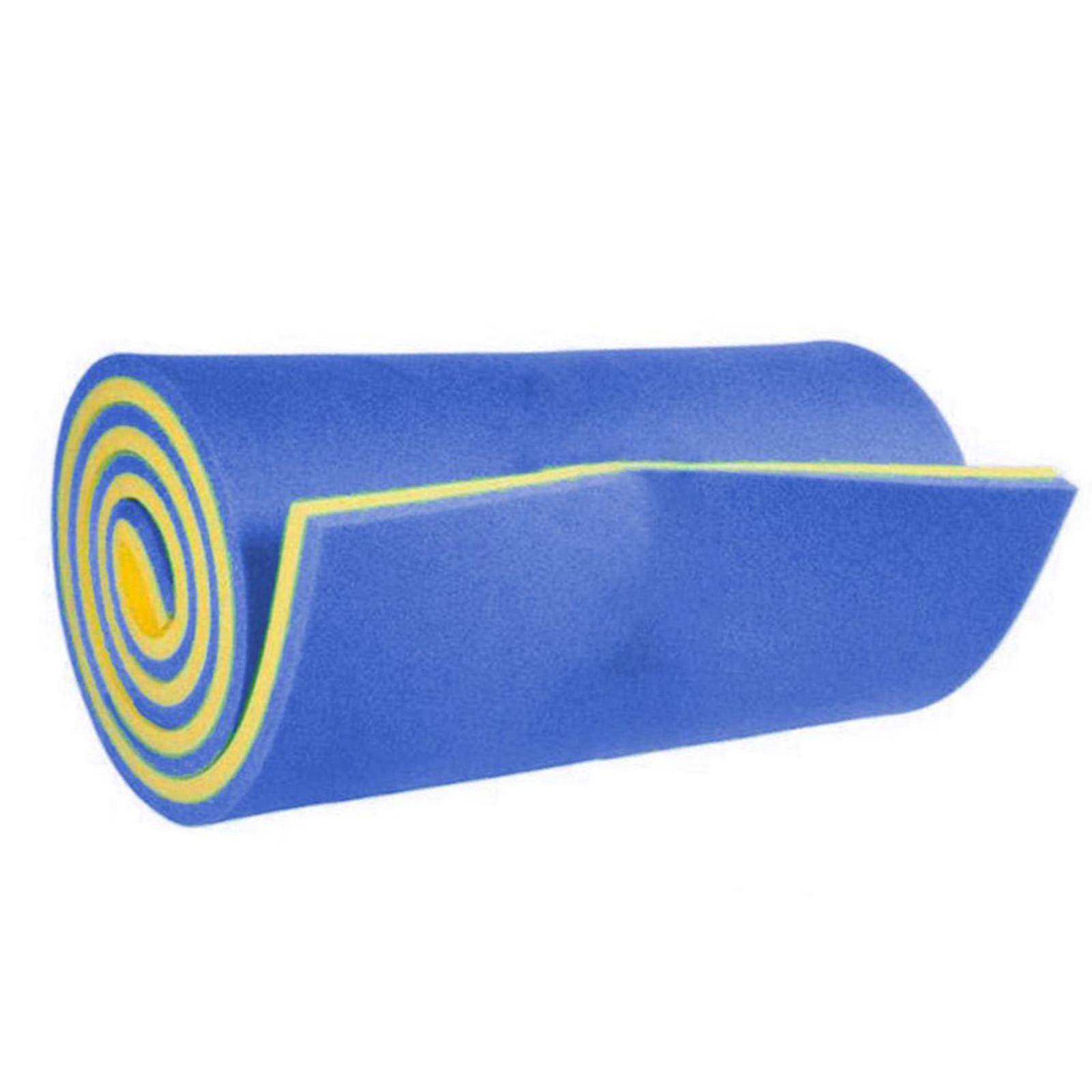 Water Float Mat High Density Xpe Blanket Floats Mattress for Beach Pool yellow and green