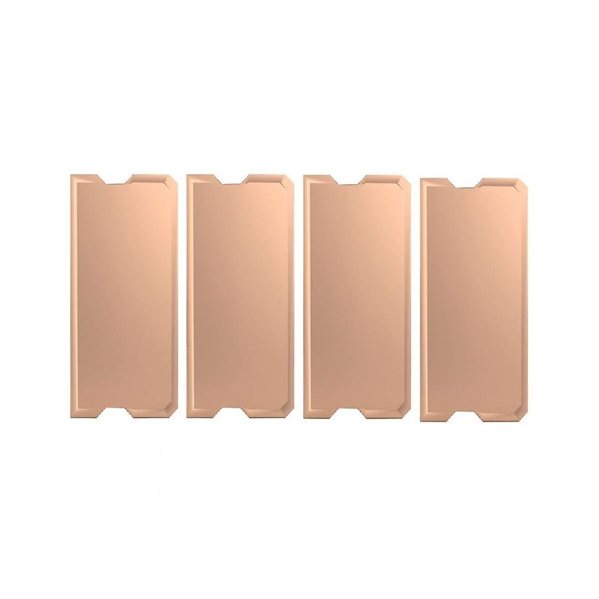 4Pcs Copper Laptop Memory Heatsink Heat Dissipation DDR4/5 Heat Sink Copper Plate