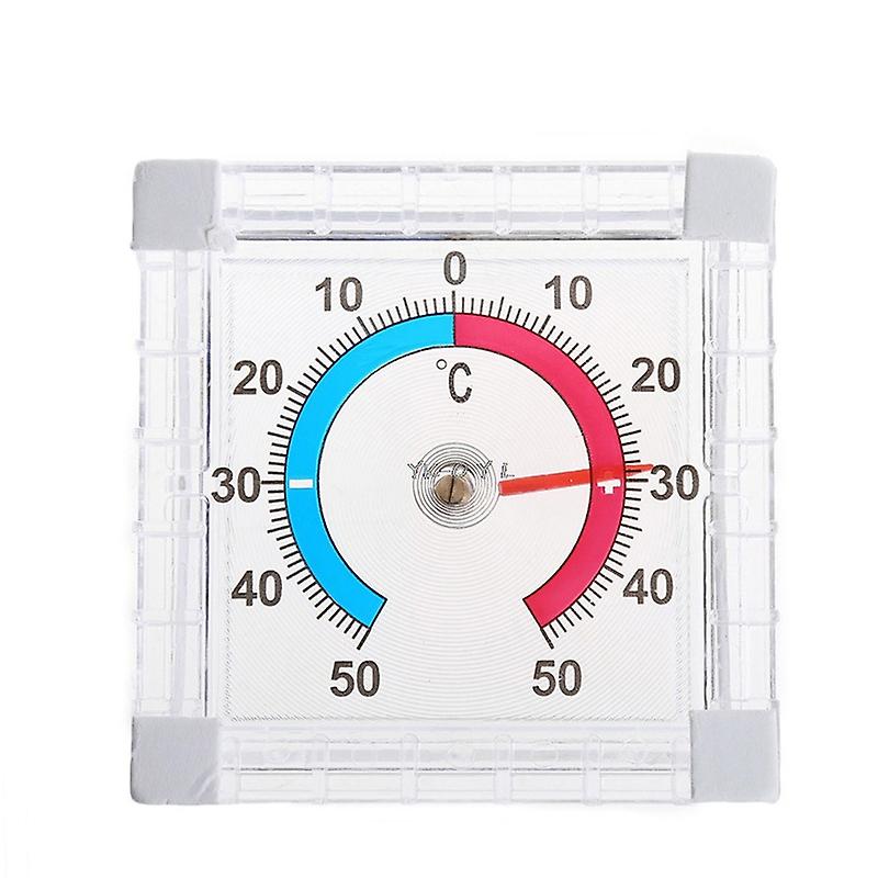 Square Plastic Doors And Windows Thermometer
