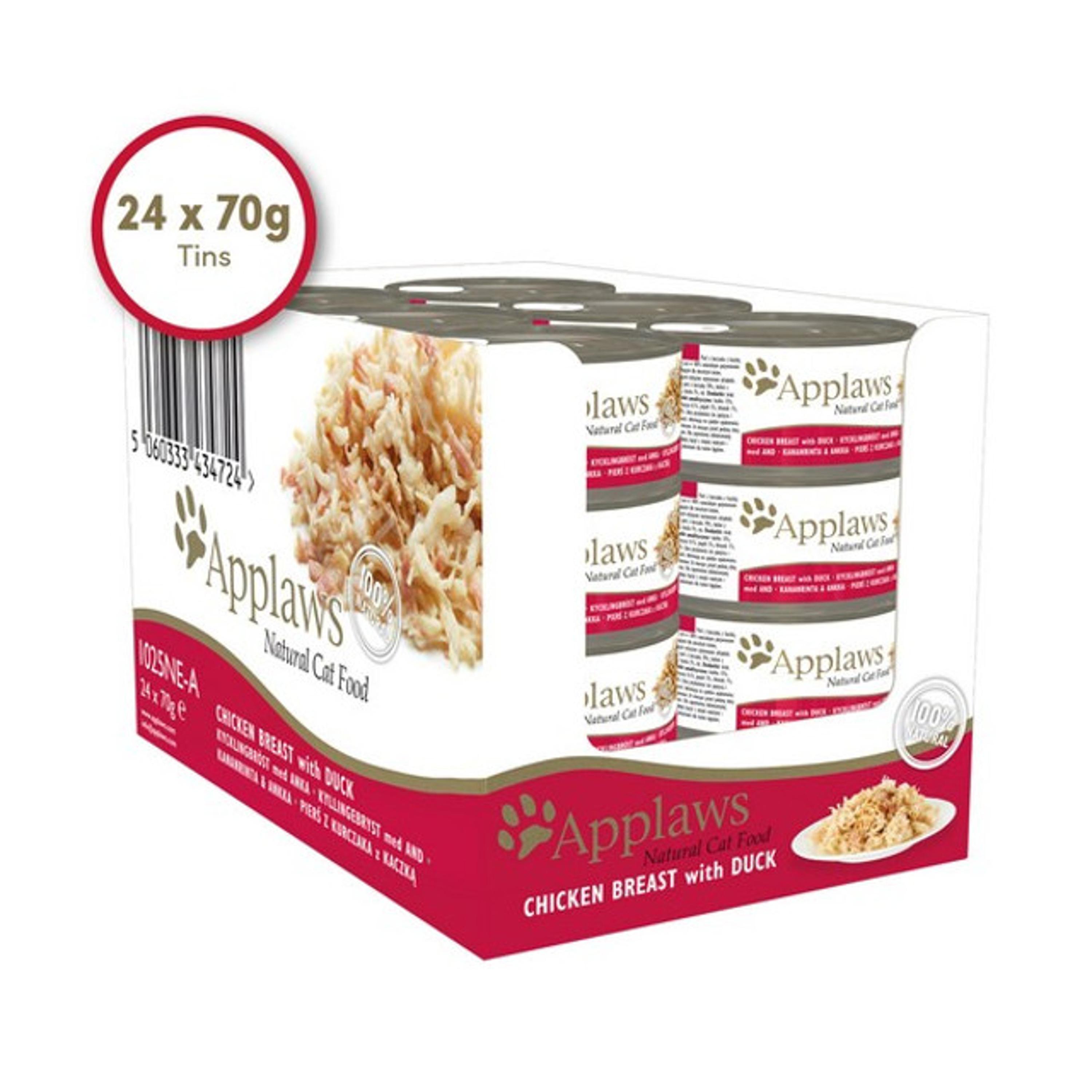Applaws Cat Food Chicken & Duck Cat Food 24 x 70g