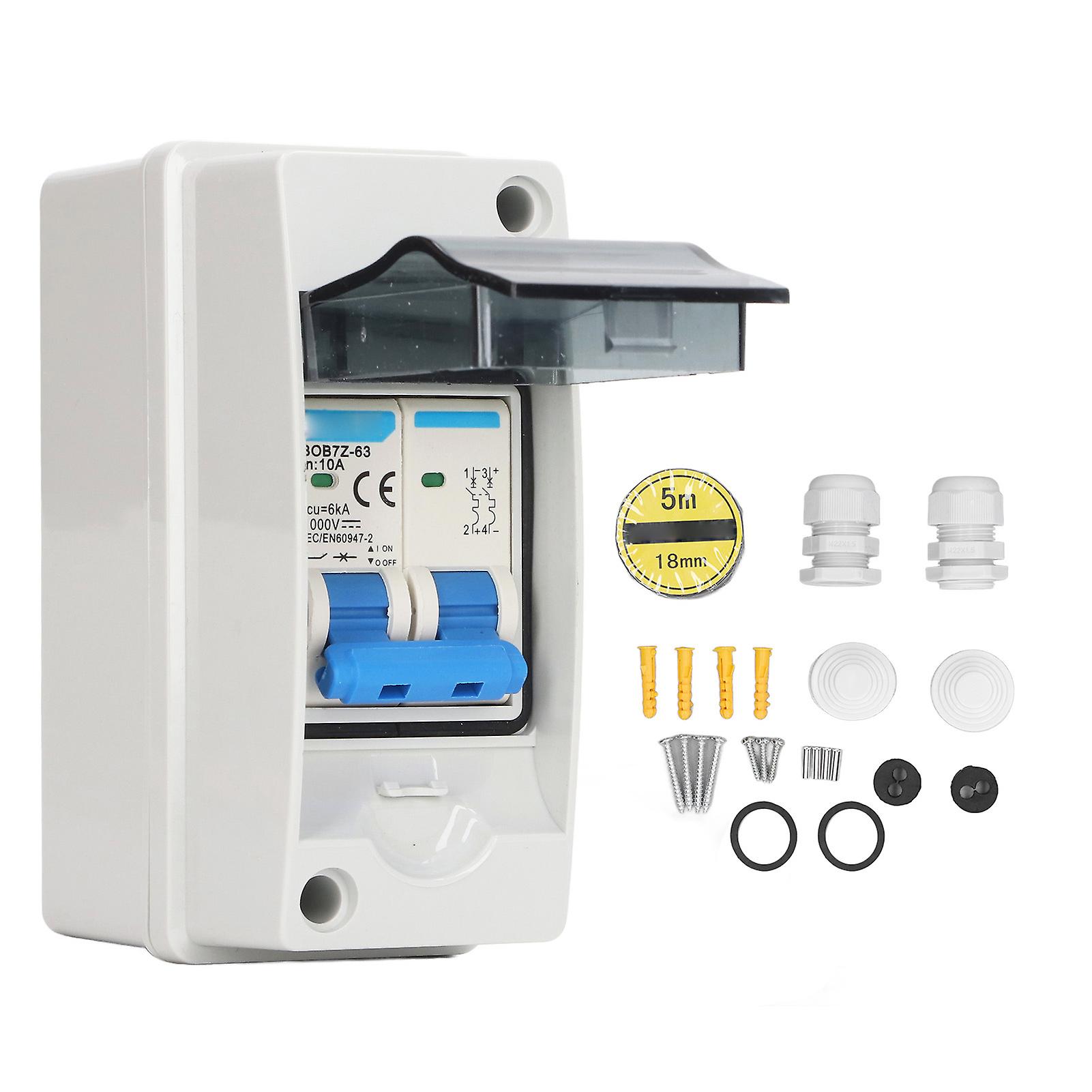 Circuit Breaker MCB PV Combiner Box Disconnect Switch 1000V DC with IP65 Waterproof Distribution Box