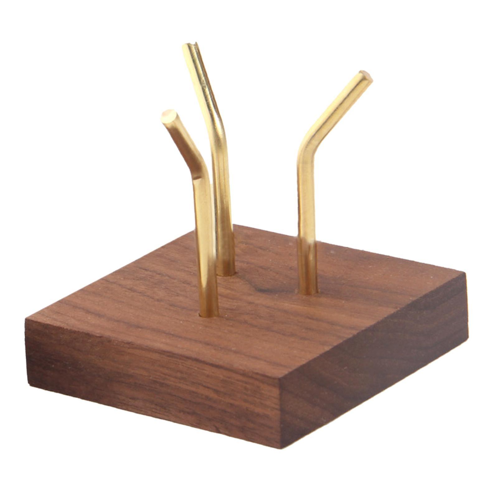 Wulnut Display Stand Sphere Holder Square Base for Rocks Gemstones Fossils