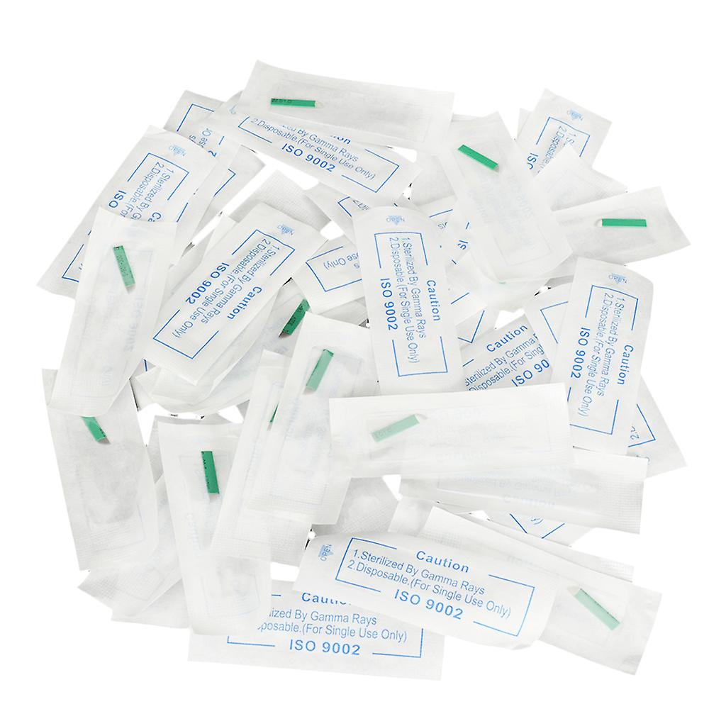 50pcs 12 Pin Aiguille Sourcil Maquillage Permanent Tatouage Microblading Lame Rouge
