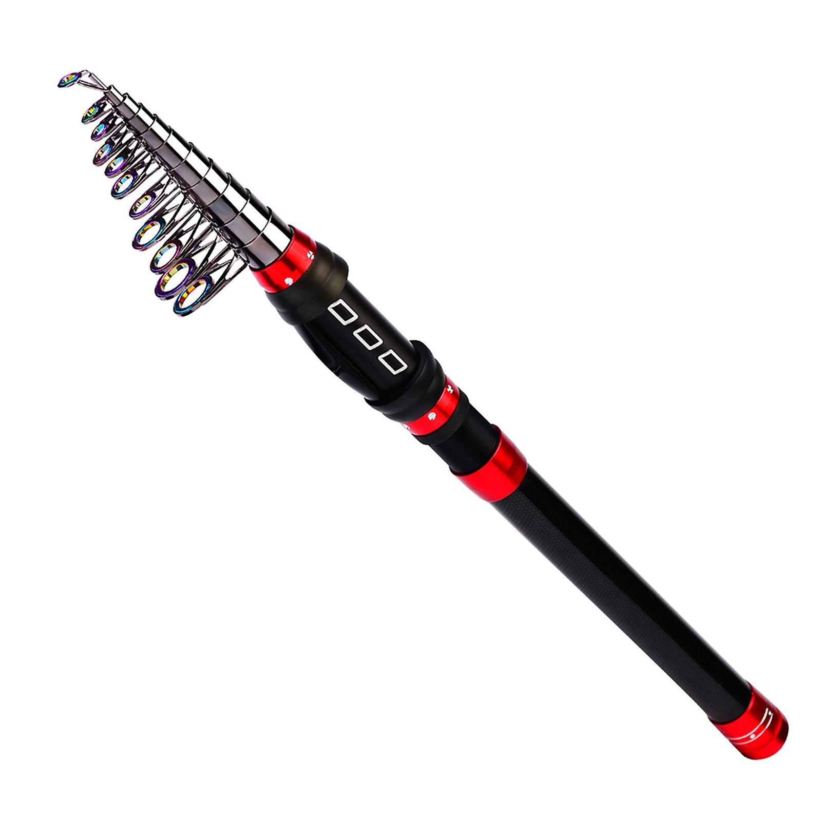 Fishing Rod Carbon Fiber Reel Combo Pole and Telescopic Fishing For Saltwater Freshwater Travel