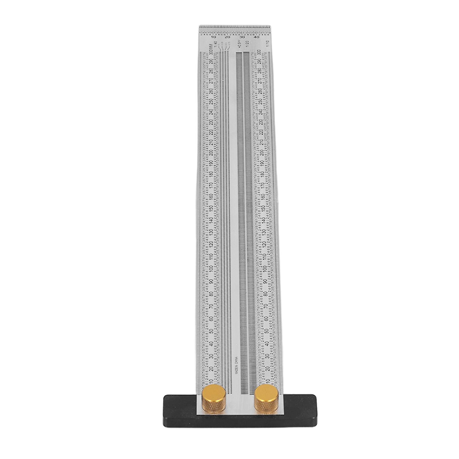 Marking T Ruler Stainless Steel Accuracy Scale Scribe Rulers Woodworking Measuring Tool 0‑300mm