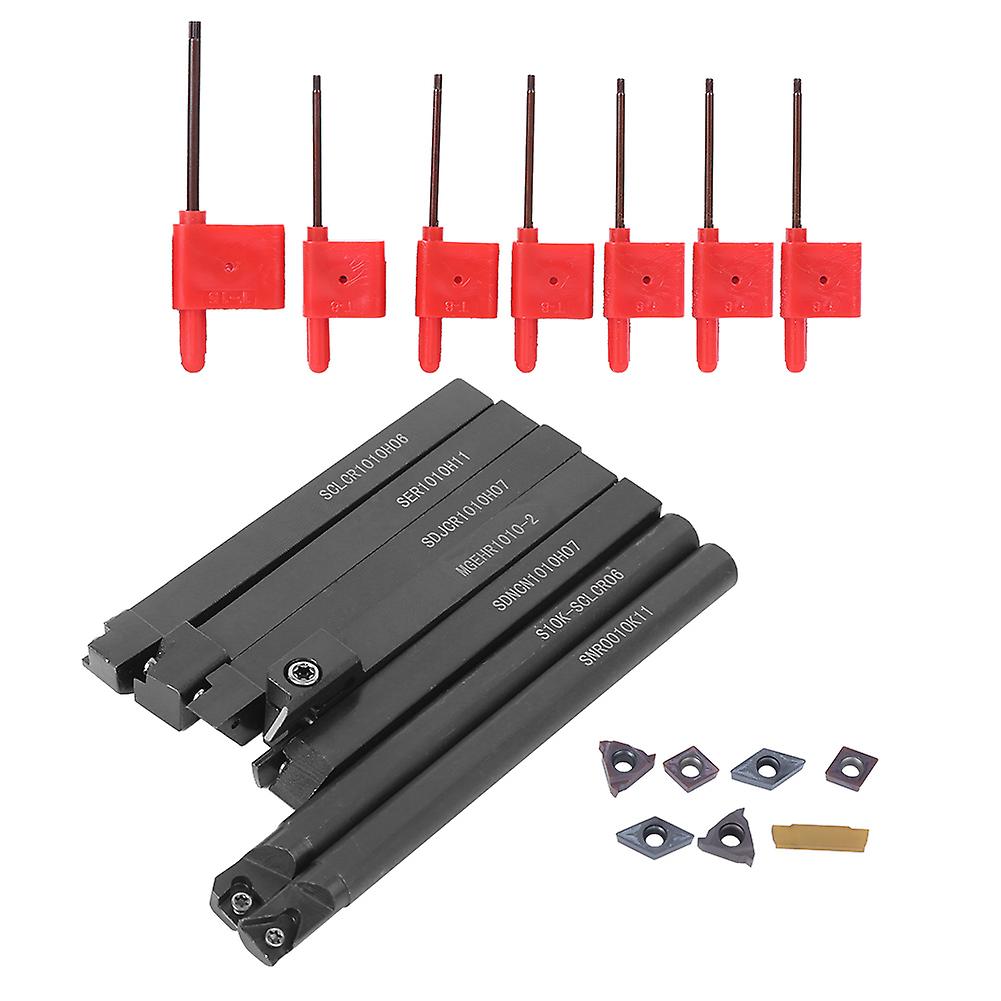 7PCs CNC Arbor Wrench Purple Black Layer Blade Turning Tool Hardware Accessory 42CR