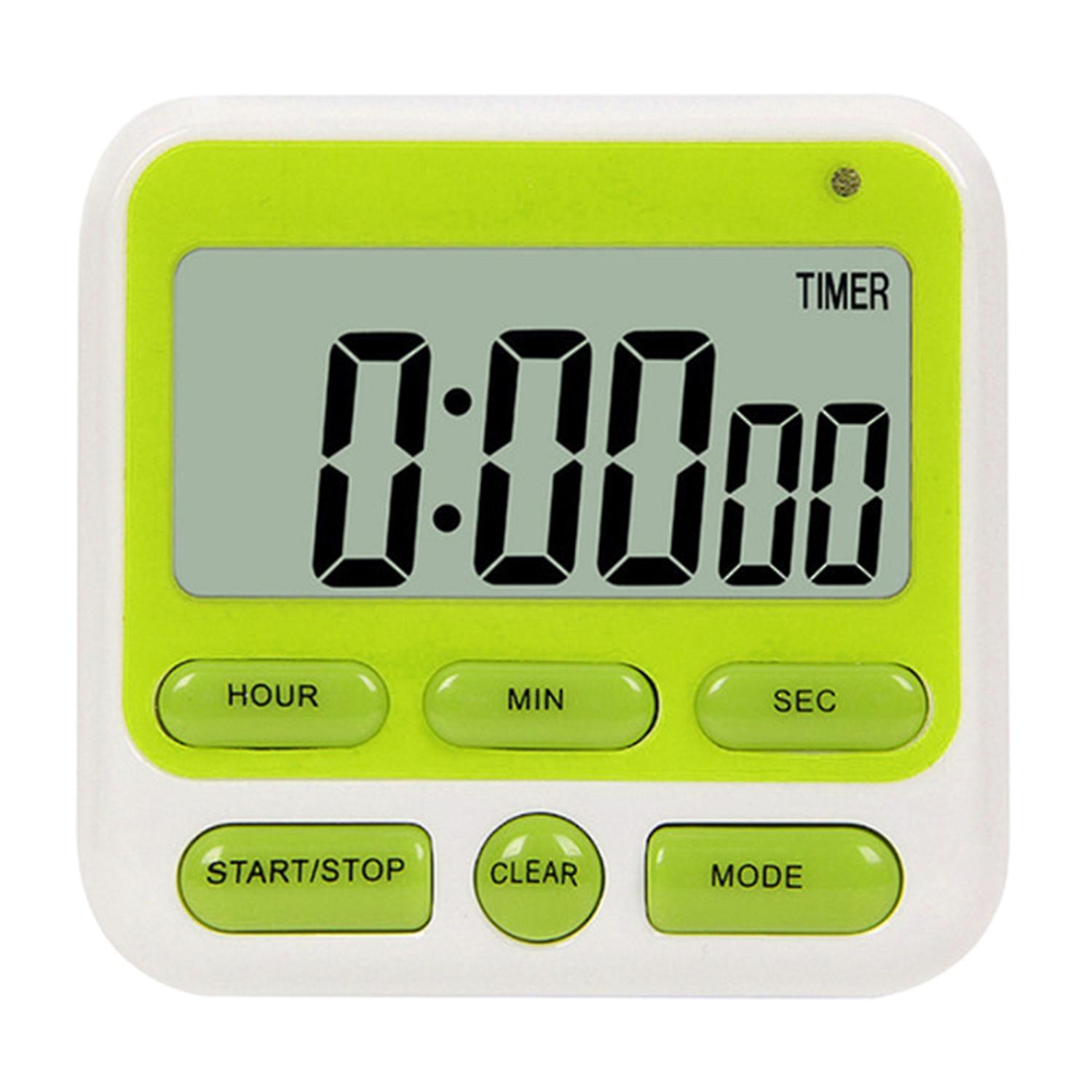 Time Reminder Magnetic Backrest Silent Mode Plastic Large Display Number Timer Kitchen Cooking