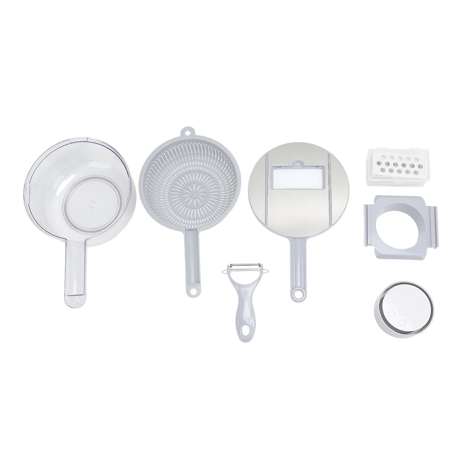 Vegetable Cutting Machine Kitchen Potato Slicing Machine Carrot Cucumber Grater Shredders Grey