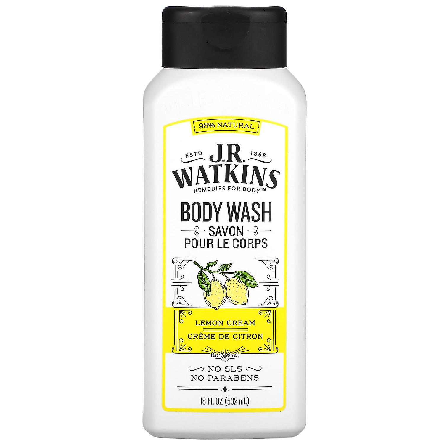 J R Watkins, Body Wash, Lemon Cream, 18 fl oz ( 532 ml)