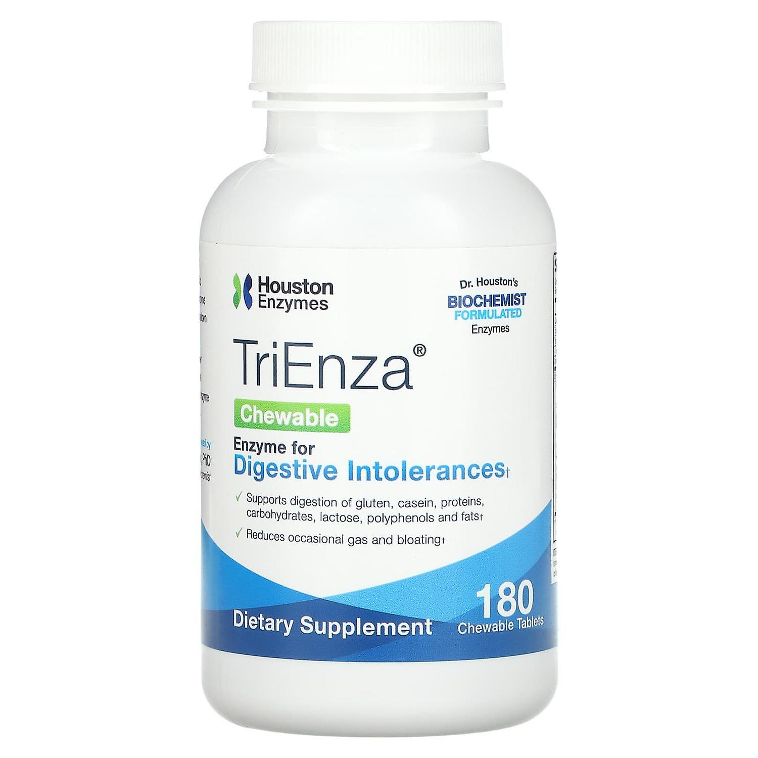 Houston Enzymes, TriEnza Chewable, 180 Chewable Tablets