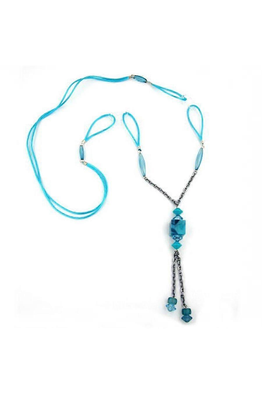 Necklace Turquoise Beads Cord 90cm - Gl02805