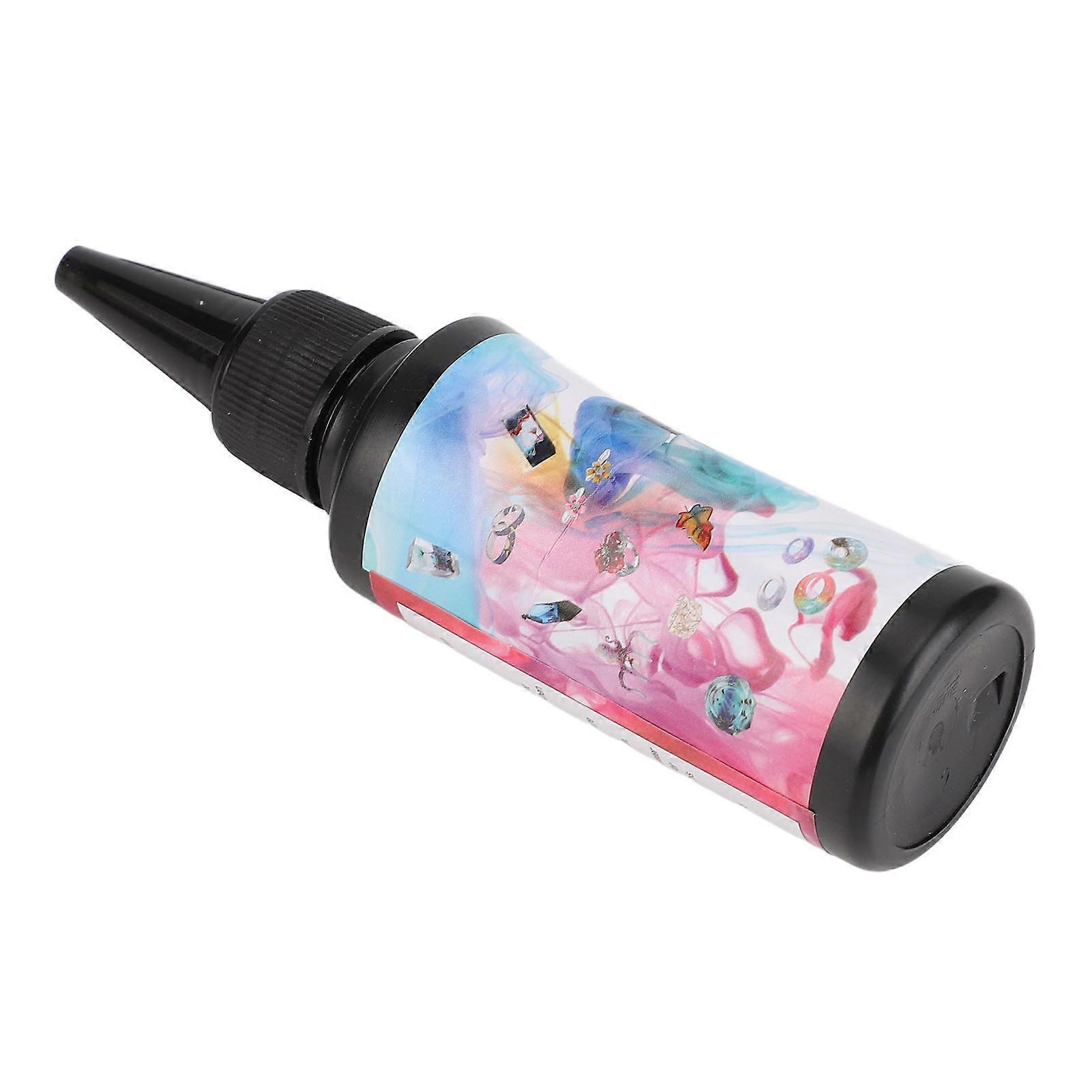 UV Resin Handworked DIY Transparent Color Anti Yellowing Fast Curing Clear UV Glue Adhesive for Craft Decorations 60g 