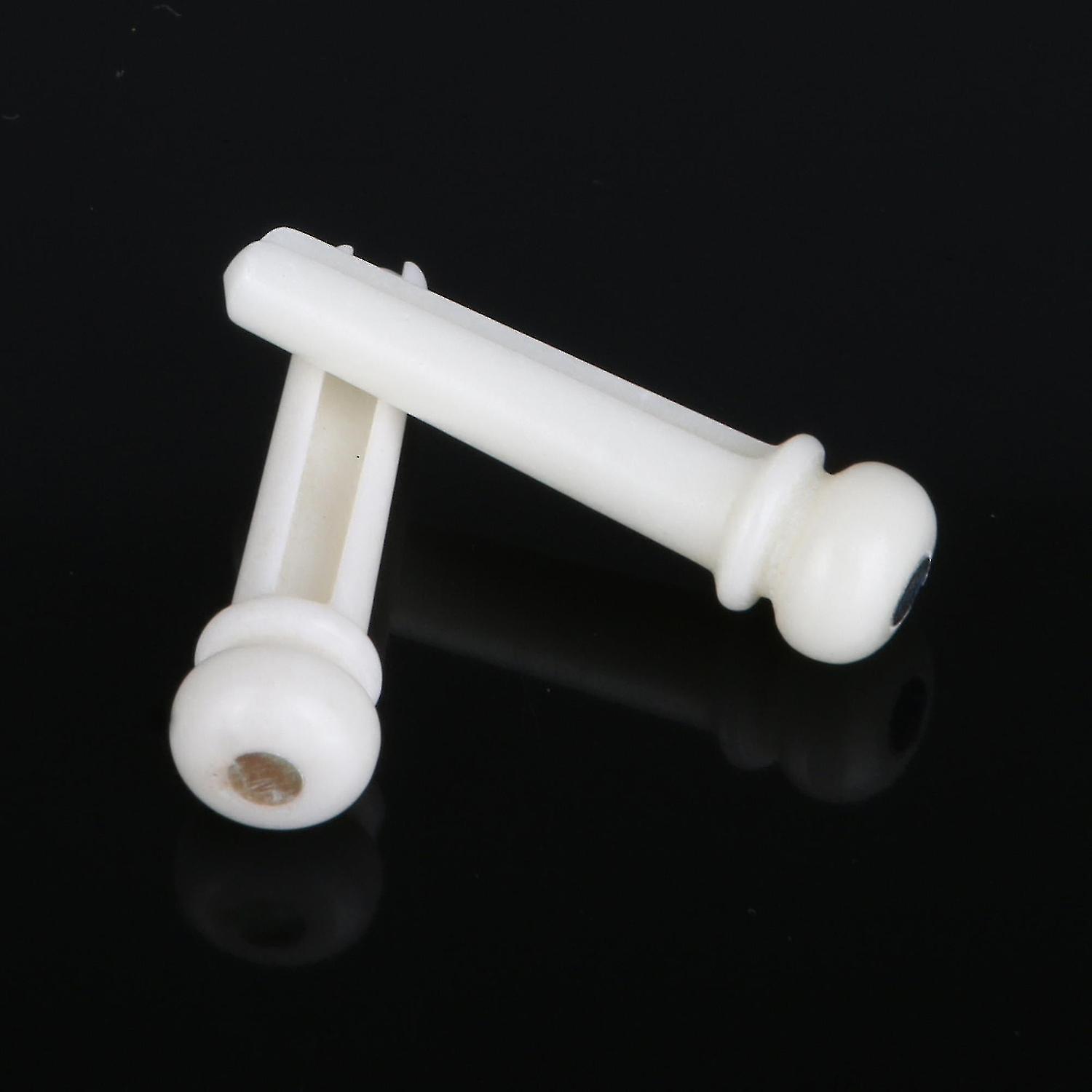 New 30pieces Bone Bridge Pins Strings Peg White With Shell Dot For Acoustic Guitar