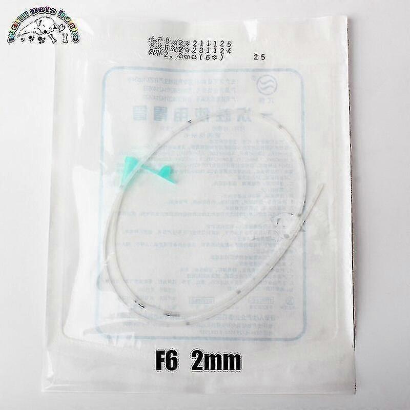 Tubo dello stomaco con segni centimetrici Cane Gatto Animale Gomma siliconica Tubo di alimentazione Veterinario Strumenti ospedalieri Aoba F6 2.0mm