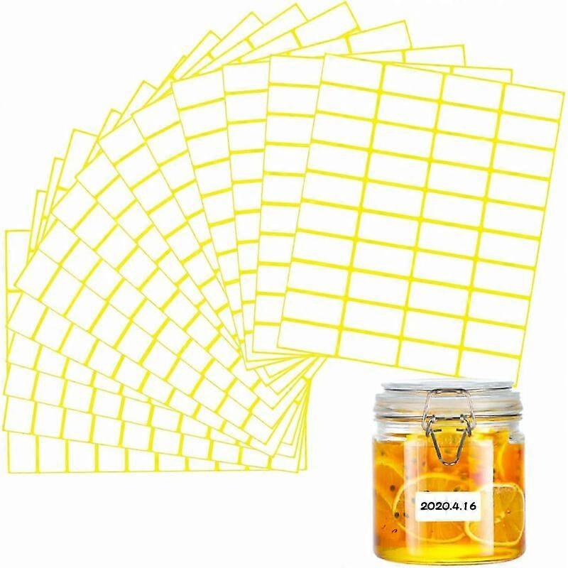 Self-adhesive labels, 600 pieces 19 x 38 mm small adhesive labels for printing, paper labels\\/jam labels for writing on jam jars\\/printers\\/noteboo
