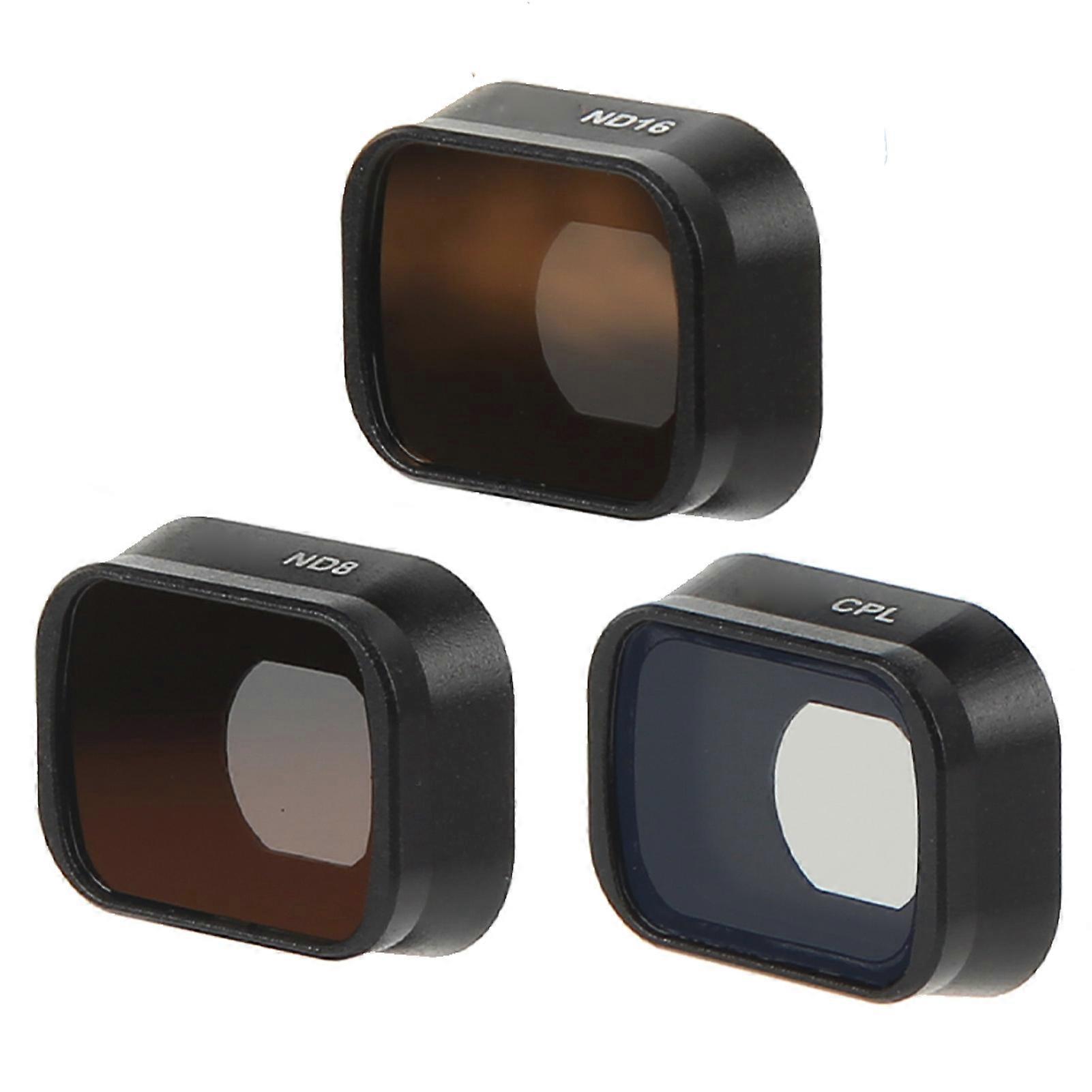 3PCS Drone Camera Lens Filter CPL ND8 ND16 Aluminum Alloy and Optical Glass Camera Lens Filter Set for Mini 3 Pro NO.1984