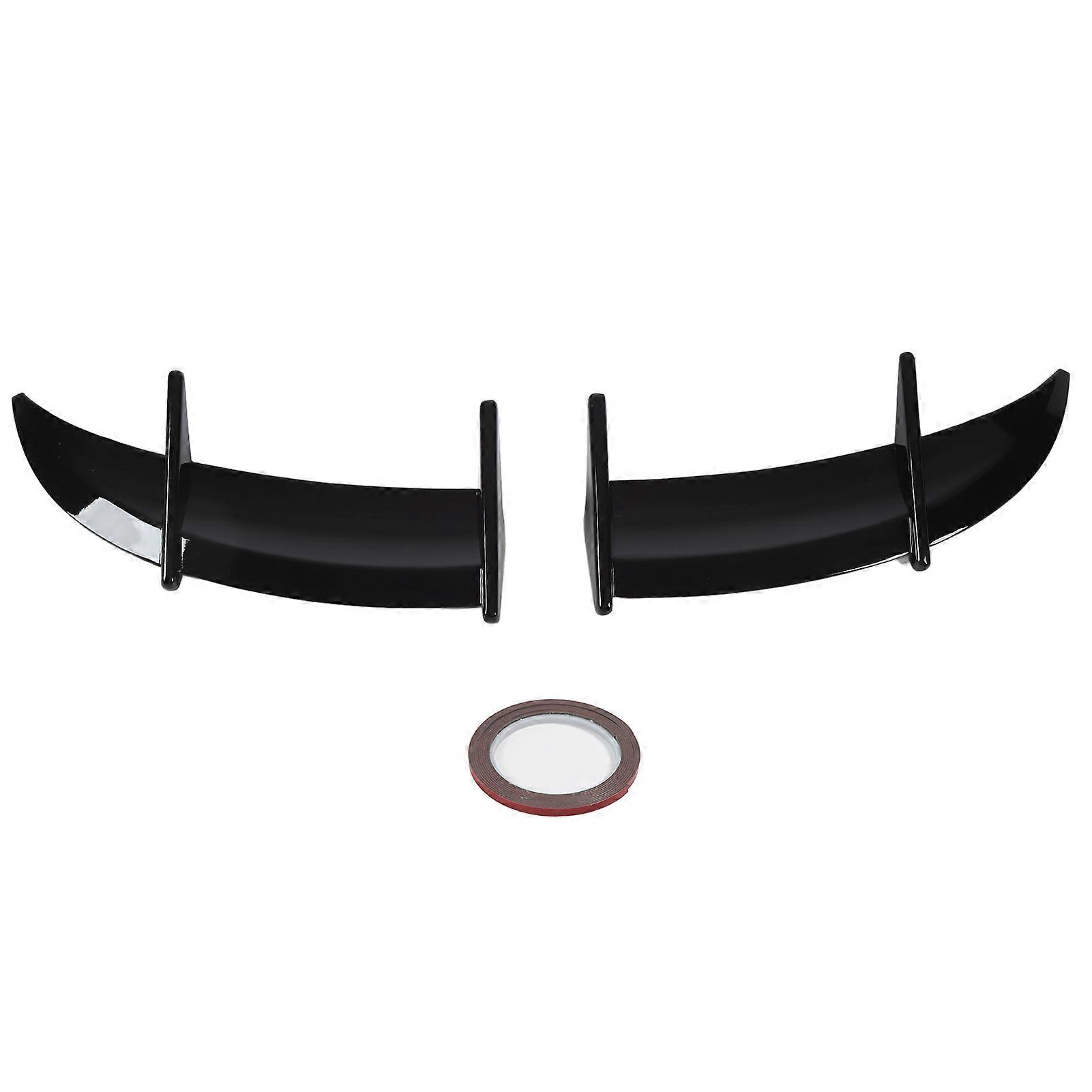 Trunk Spoiler Car Rear Trunk Roof Window Tail Top Wing Lip Trim Roof Spoiler for MK6 Glossy Black