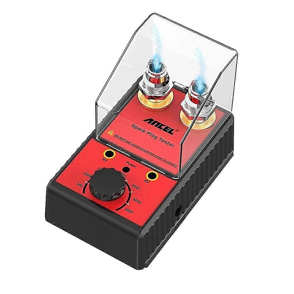 Tennpluggtester Dual Hole Diagnostic Tool Bensin bil tenningsanalysator 12V for EU Plug Adapter