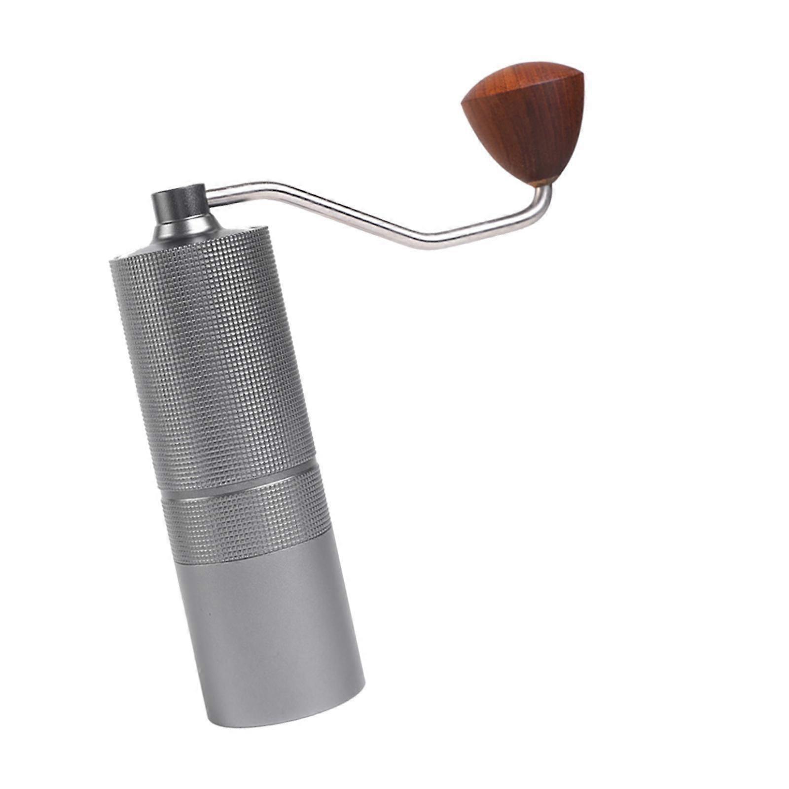 Moulin à café manuel Moulin à café à main facile à utiliser pour le bureau Ménage Extérieur Gris