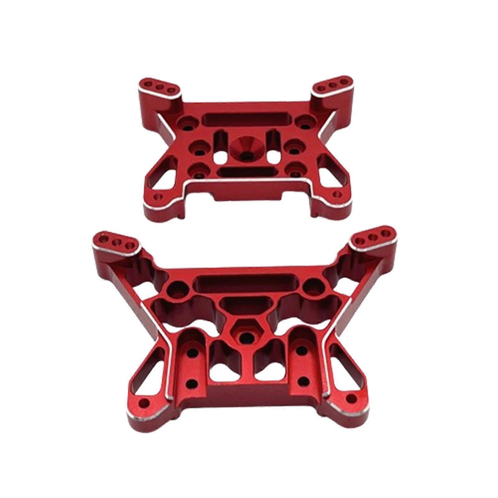 2x Upgrade Parts Front and Rear Metal Shock Tower for 1:10 Scale 10208 Parts red