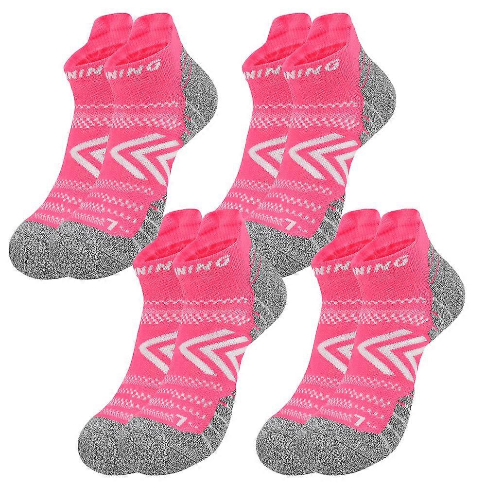 Ankle Compression Sock for Men and Women4 Pairs, Low Cut Compression Running Sock with Ankle Support