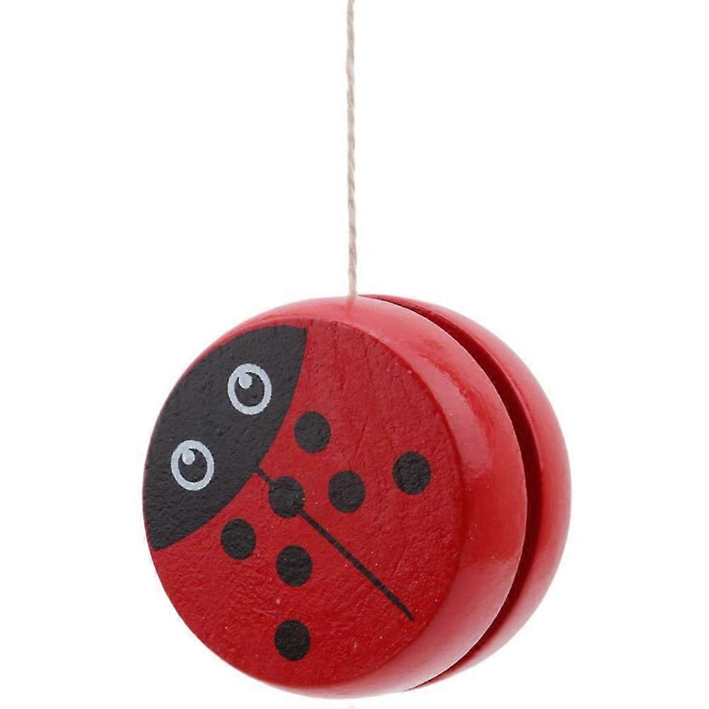 木製のヨーヨー玩具漫画動物ヨーヨーボール子供の誕生日パーティー優先賞品