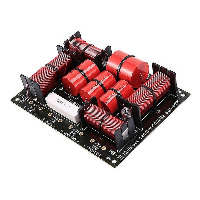 400w 3 Way Crossover Divider Hifi Tweeter Woofer Speaker Crossover 1250h/5000hz With High-pitched P