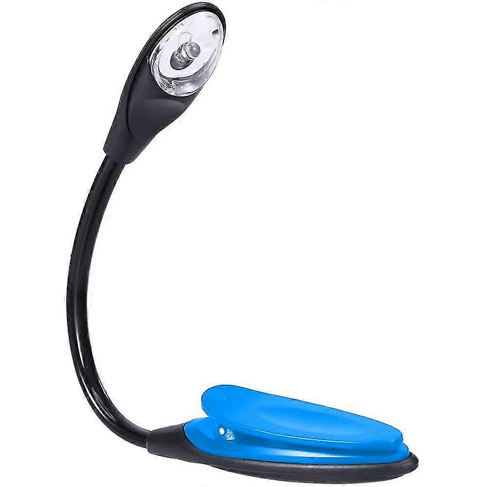 Convenient Portable Travel Book Reading Light Lamp Mini LED Clip Booklight Fine Convenient Portable Travel Book Reading Light Lamp Mini LED - Blue