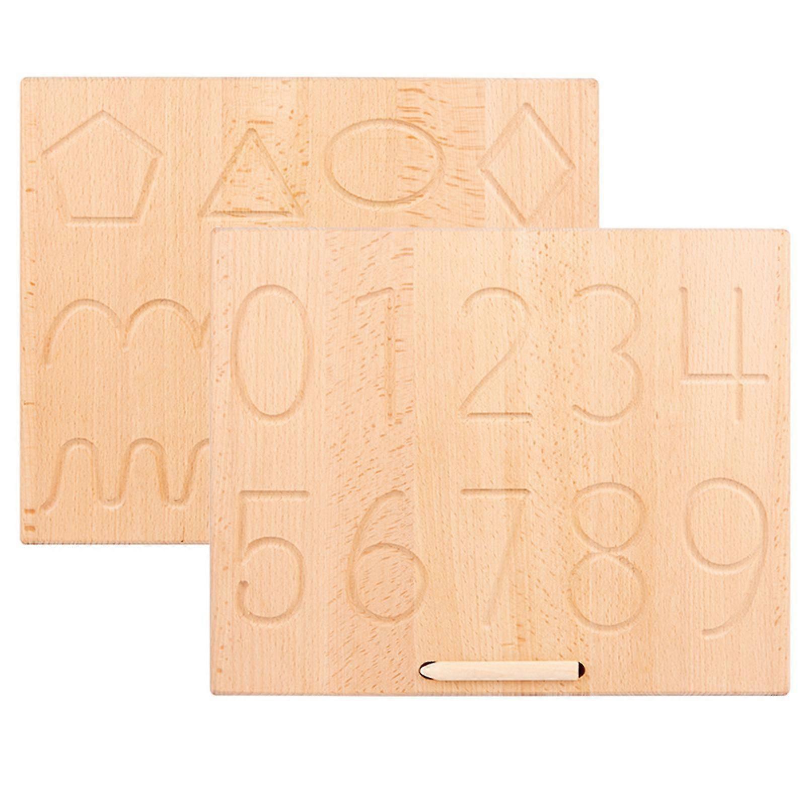 Alphabet Tracing Board Double Sided Letters/ Number/ Shape