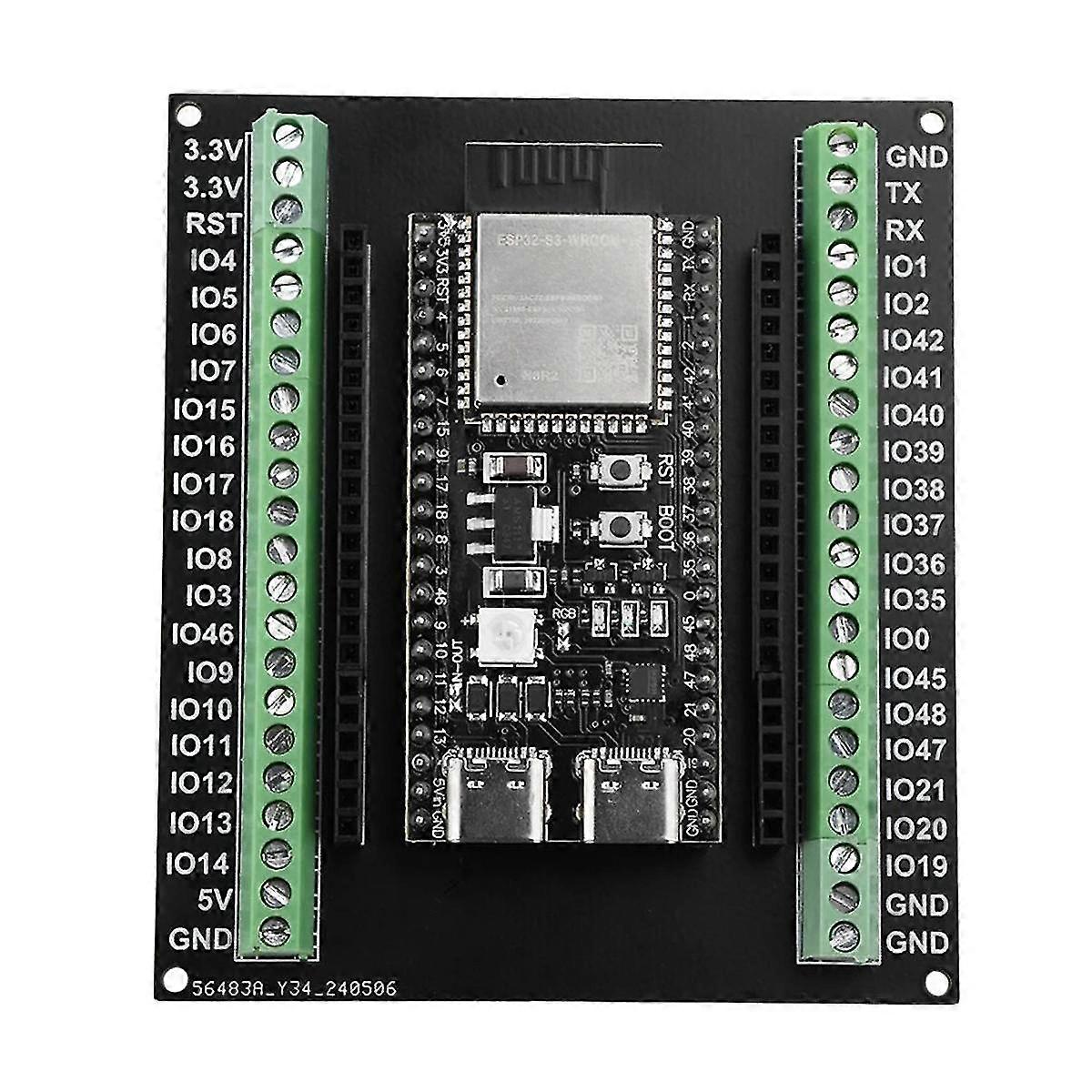 Esp32-s3 Expansion Board Gpio 1 Into 2 Breakout Board Double-layers Expansion Board With N8r2/n16r8 Development Board C