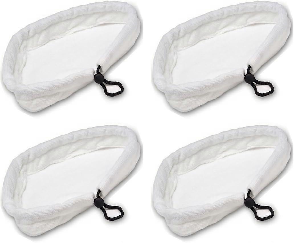 4pcs Home Clean Steam Mop Reusable Replacement Microfiber Cleaning Pads Washable Cloths
