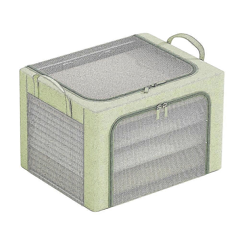 Closet Clothes Storage Box Stackable Clothes Storage Bag With Visual Window Multipurpose Zipper Toys Storage Bag