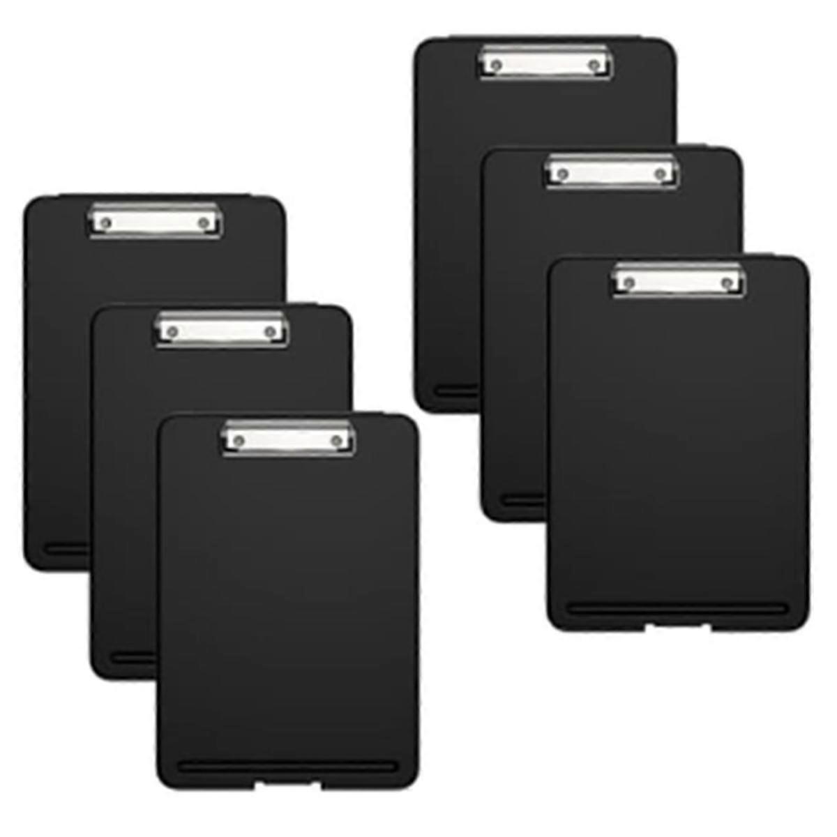 Clipboard with Storage Set of 6, 8.5 X 11Inch Storage Clipboard with Low Profile Clip, for Office School Supplies