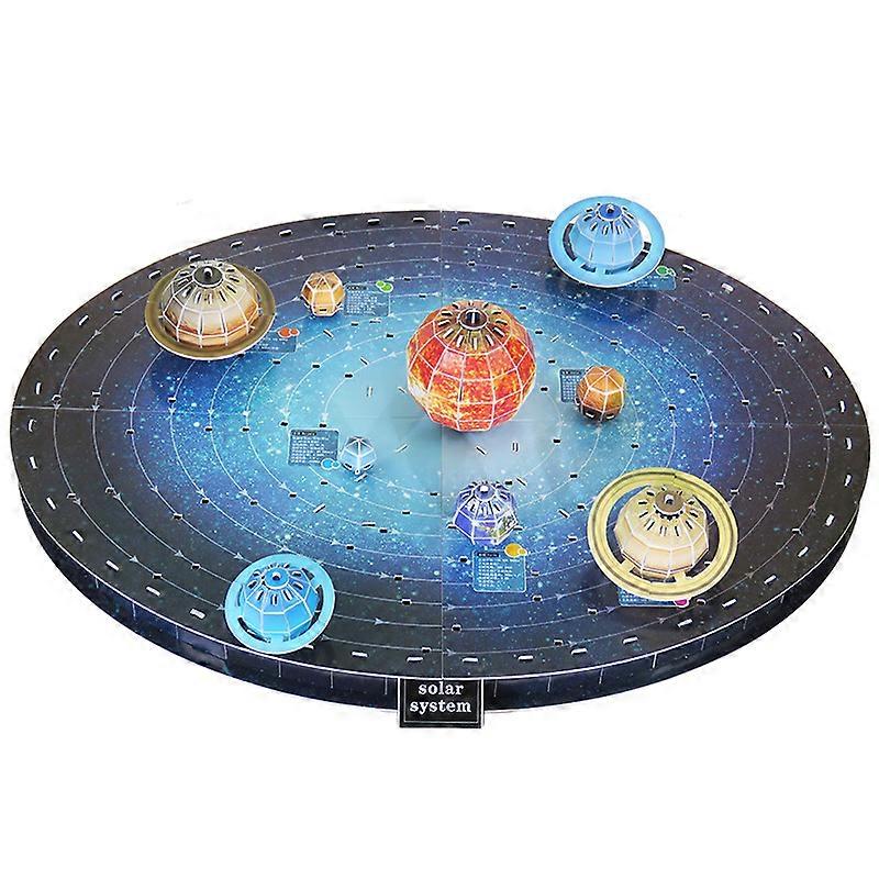 146Pcs 3D Solar System Puzzle Set Board Game Paper DIY Learning & Education Science Toy Kids Birthd