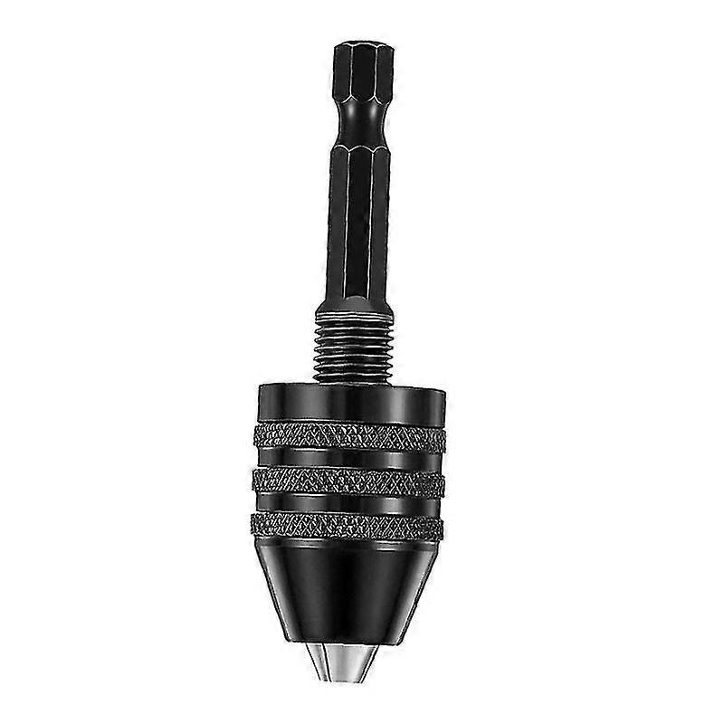 2pcs Hex Keyless Drill Chuck, Screwdriver Converter Drill Adapter Quick Change Drill Bits Tool(0.6-