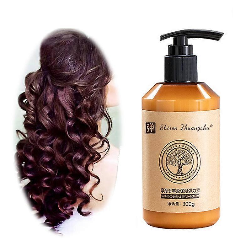 Curly Hair Elastin Cream Restore Elasticity Control Smooth Nourish Hair Care for Curls Bounce and Curl Care Styling