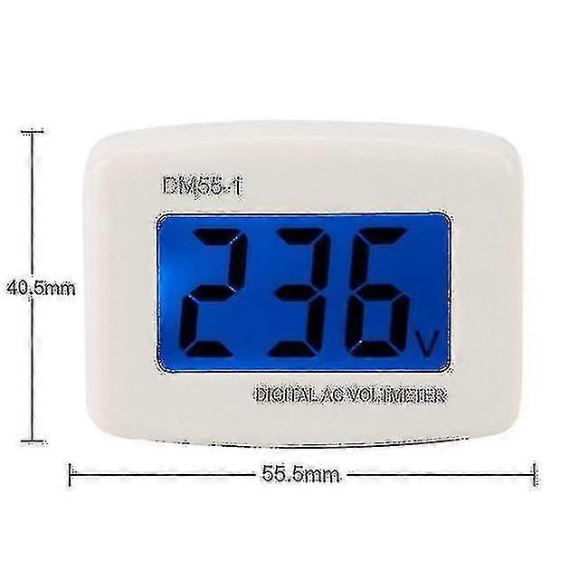 Ac 80-300v Lcd Digital Ac Voltmeter Eu Plug Volt Meter Socket Ac Voltage Tester Meter Header 110v