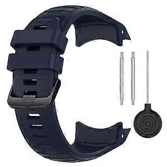 For Garmin Instinct 2x Adjustable Silicone Watch Band Replacement Wrist Strap-midnight Blue