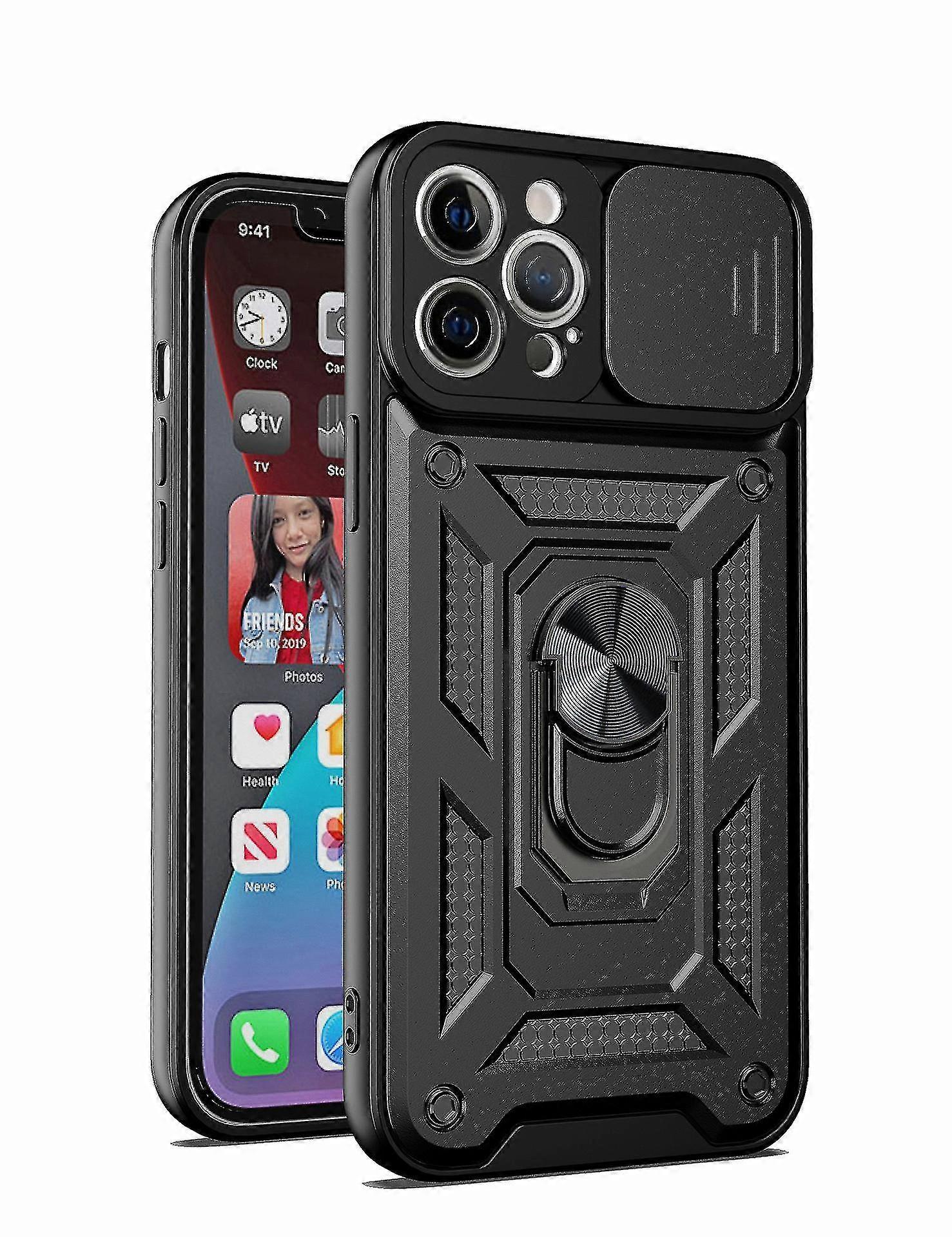 2023 Compatible For Iphone 13 Case, Iphone 13 Kickstand Case With Slide Camera Cover