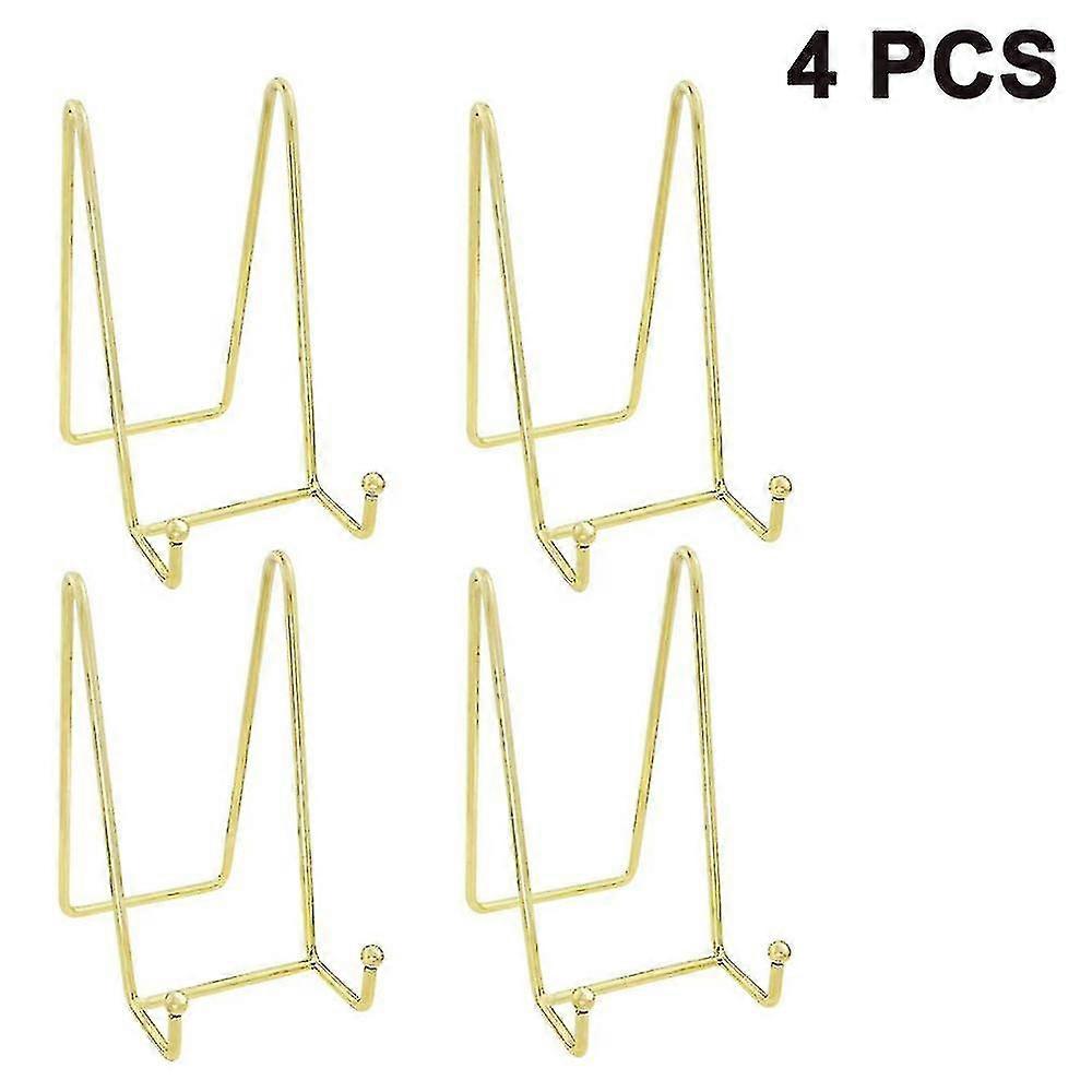 Metal Plate Rack Plate H Iron Easel Display D For Bowl Plate Art Photo Picture Frame4 Pcs