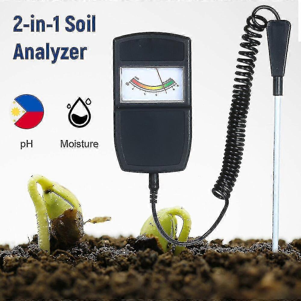 New Soil Ph Moisture Meter 2-in-1 Soil Tester Kit Ph Moisture Acidity Alkalinity Analyzer Acidity Meter Probe For Lawn