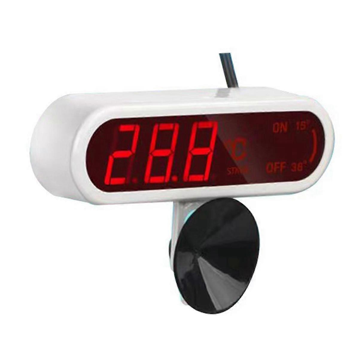 Digital akvariumtermometer LED-display termometer for akvarium fisketank høy nøyaktig temperatu