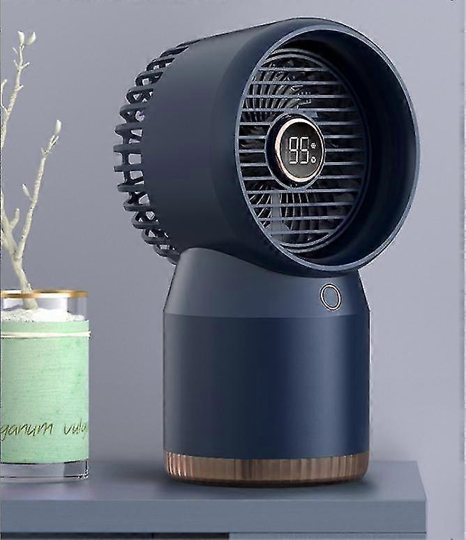 مروحة كهربائية مصغرة التبريد مكيف الهواء المنزل الصغيرة المحمولة تبريد الهواء المحمول الترطيب تبريد مياه سطح المكتب (الأزرق USB * 1 قطعة)