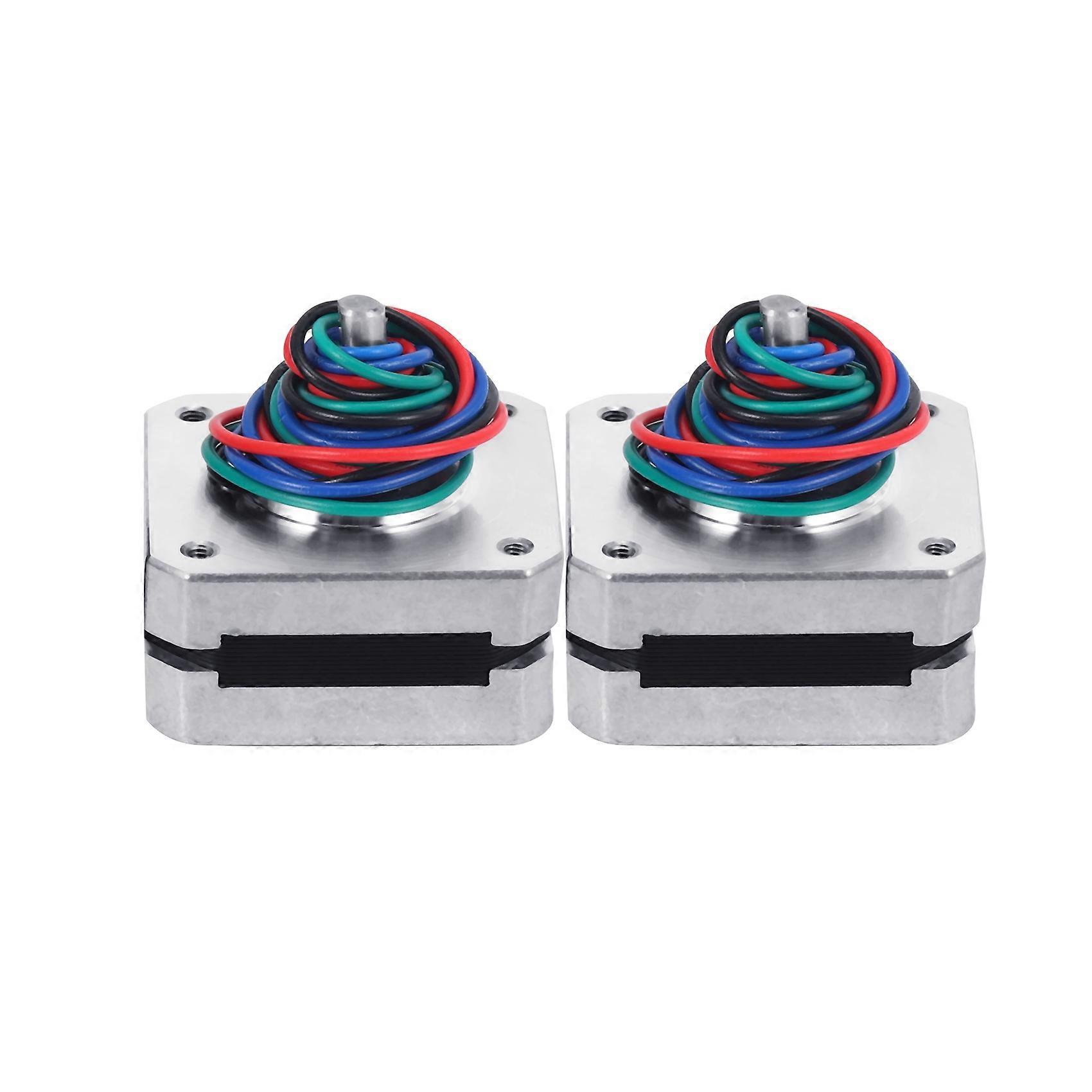 2Pcs 17Hs08-1004S 4-Lead Nema 17 Stepper Motor 20mm 1A 13Ncm(18.4Oz.In) 42 Motor Nema17 Stepper for