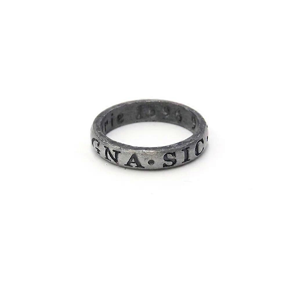 Παιχνίδι Uncharted 4 Drake Ring Μυστηριώδης θαλάσσια περιοχή Τέλος κλέφτη Titanium Man Vintage δαχτυλίδια για γυναίκες Άνδρες Cosplay Δώρο φιλίας